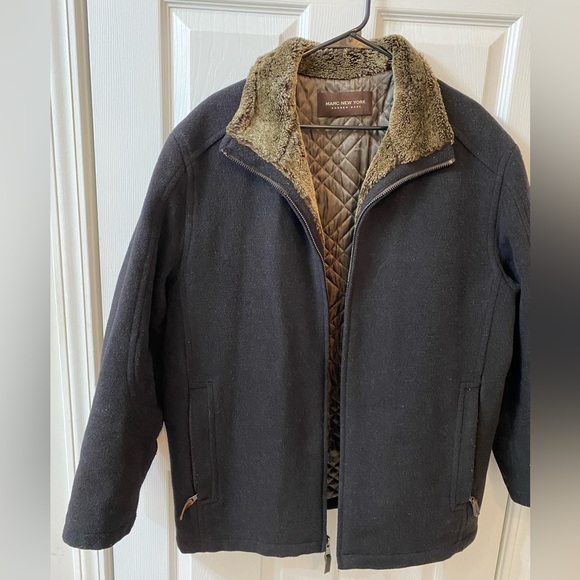 Marc New York Sherpa lined full zip fleece Jackets men’s size Large - Picture 2 of 11